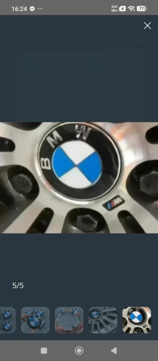 Tapas de Eje BMW 56.mm (4 unidades)