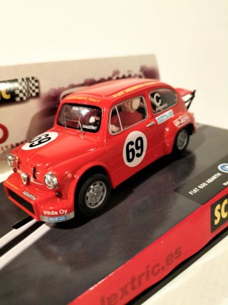 600 Abarth con luz "Scalextric 1/32"