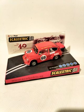 600 Abarth con luz "Scalextric 1/32"