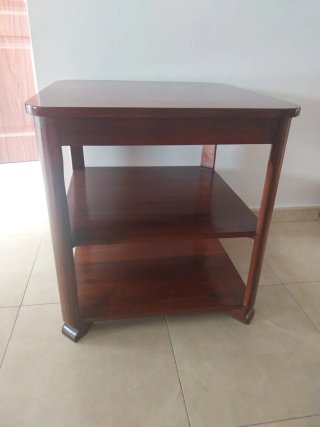 Mesa auxiliar teka maciza