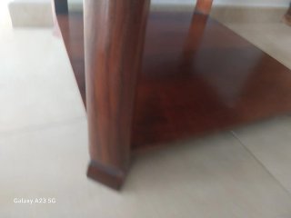 Mesa auxiliar teka maciza