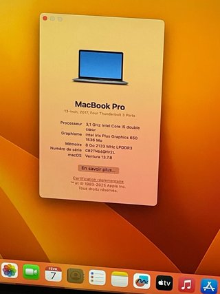 Lote 2 MacBook Pro 13” 2017 + 2018 Touch Bar i5 8G