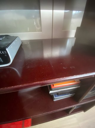 Mueble TV/Estantería oscura