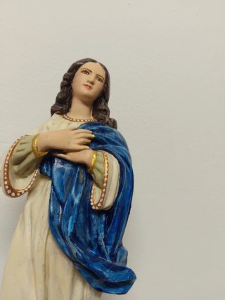 Estatua Inmaculada Concepción,restaurada 2 x
