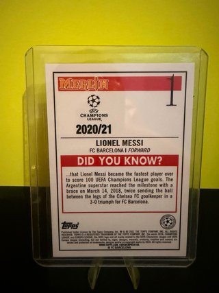 Cromo Lionel Messi Merlin Champions League 2020-21