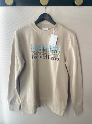 Sudadera con logo de Pedro del Hierro beige