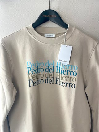 Sudadera con logo de Pedro del Hierro beige