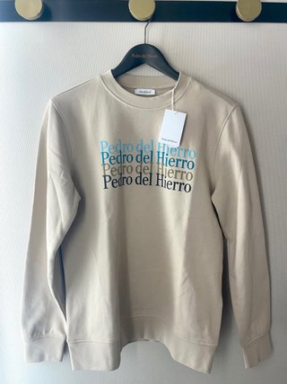 Sudadera con logo de Pedro del Hierro beige