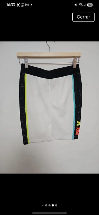 Falda Jordan Blanca y Negra