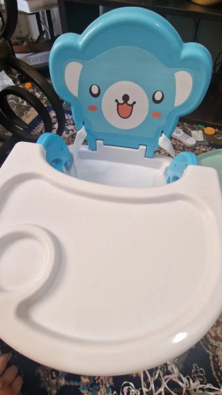 Silla Comedor Bebé Oso Azul