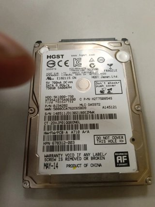 Dos discos SATA 2,5" 500 GB