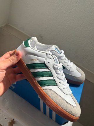 Adidas Samba OG Blancas y Verdes