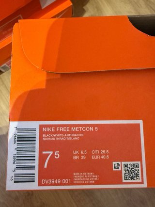 Nike Free Metcon 5 Talla 4O,5