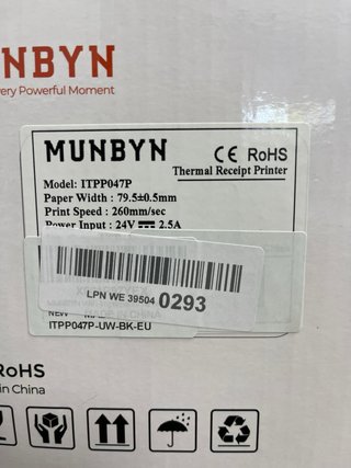 Impresora Térmica MUNBYN Negra