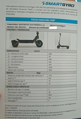 Patinete Eléctrico SmartGyro Rock Way Evo