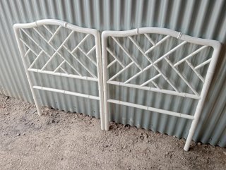 Cabeceros Chippendale Bambú Blanco (2x80cm)