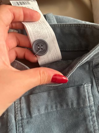 Pantalón de pana Bownie azul claro