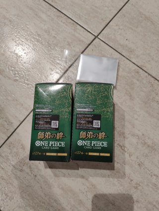 2 Boosters Sellados OP-12 Japonés + Fundas