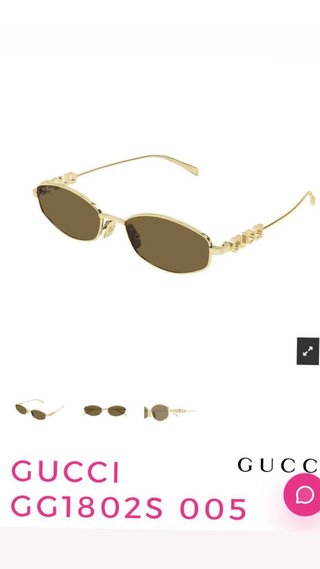 Gafas Gucci GG1802S 005 Doradas Marrones