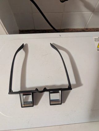 Gafas para escalar sin mover cuello