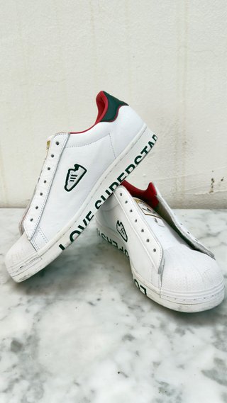 Zapatillas Adidas Superstar Blancas y rojo