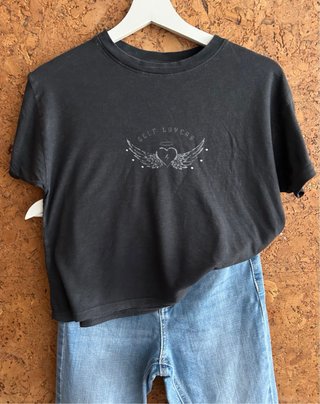 Camiseta  #Brownie Negra Estampada