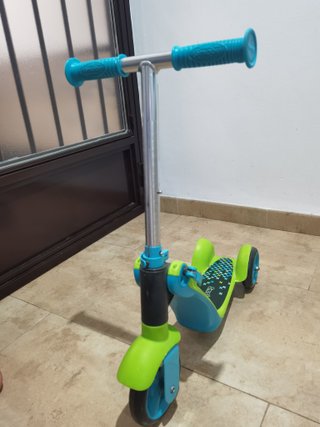Patín 2x1 Smoby azul y verde