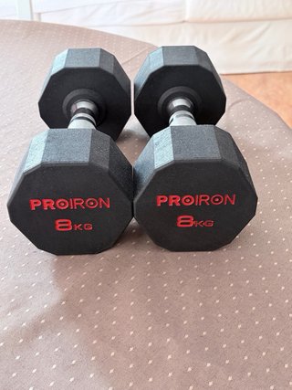 (NO NEGOCIO)Par Mancuernas Proiron 8kg NUEVAS
