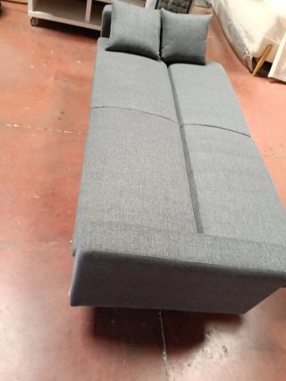 Sofá Cama Gris Tela