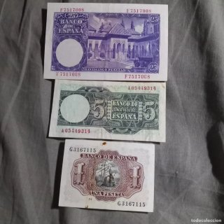Lote 3 Billetes Antiguos Españoles