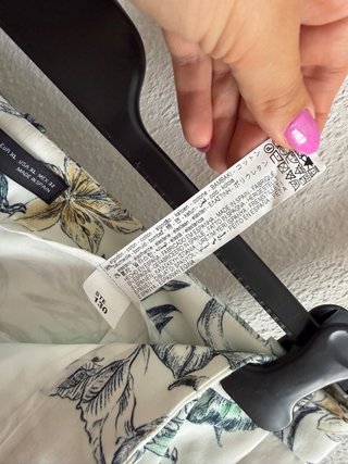 Pantalón Capri Zara Estampado Tropical