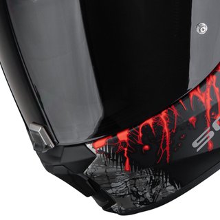 Casco Scorpion Exo-391 Wolf Negro Plata