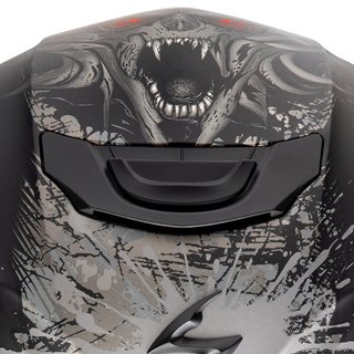 Casco Scorpion Exo-391 Wolf Negro Plata