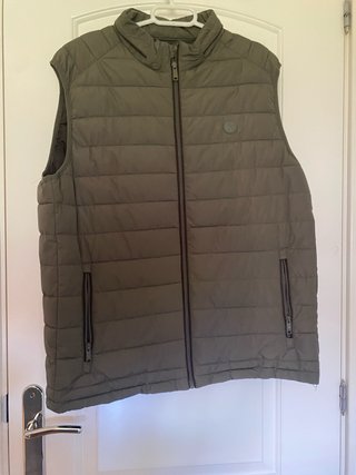 Chaleco acolchado hombre verde oliva