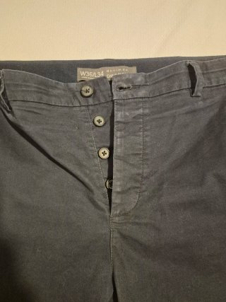 Pantalón Chino Hombre Primark Azul marino