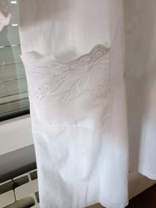 Blusa kimono Love to Lounge blanca talla M