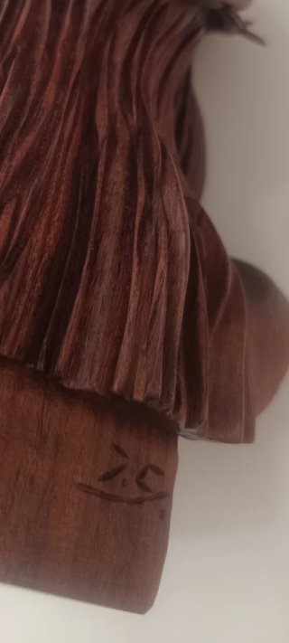 Talla artesanal madera maciza Jesucristo