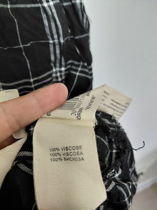 Abito lungo scozzese in viscosa