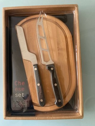 Set Tabla y Cuchillos para Queso