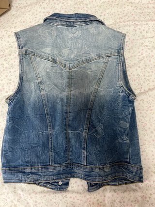 Chaleco Vaquero Bershka Azul