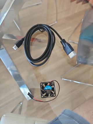 Ventilador RPI 4 + Cable MicroHDMI