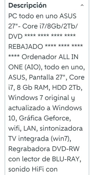 Asus All in One 27 Negro/Plata