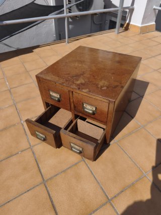 Mueble Archivador Cajonera Madera Antigua