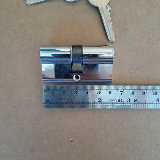 Cilindro Fechadura 60mm c/ 3 Chaves