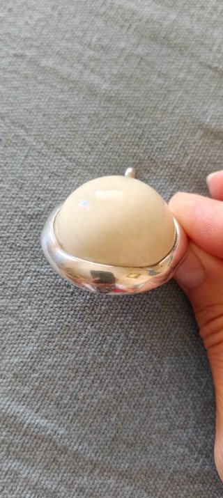 Colgante Tous blanco, plata