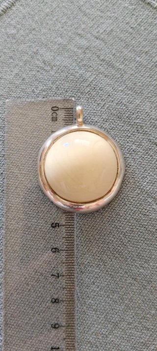 Colgante Tous blanco, plata