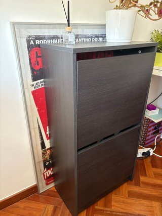 Zapatero Negro Ikea