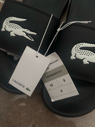 Chanclas Lacoste Negras