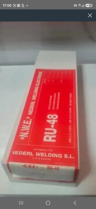 2 Cajas Electrodos Soldadura N.W.E. RU-48 2.5mm