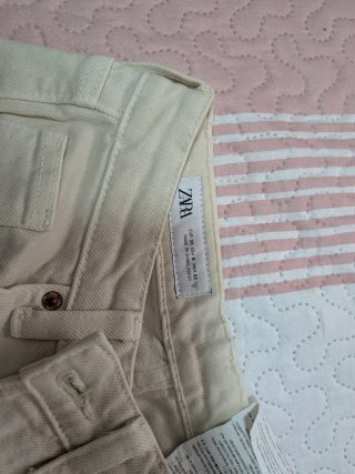 Pantalón Zara beige mujer Talla XS